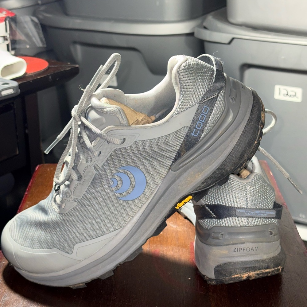 Ladies TOPO Grey ZipFoam Trail Running Shoe